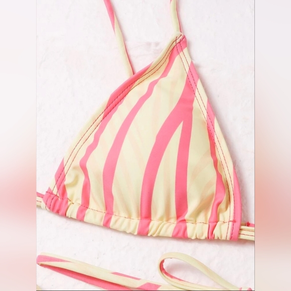 Rainbow Striped Hollow Out Bandeau Bodycon Dress & Arm Sleeves - Picture 2 of 3